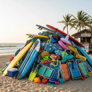 Are water sports equipment ever included with beach rentals