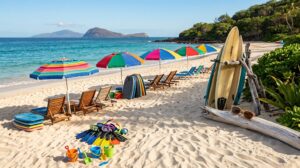 What's the average price of beach rentals during summer on Maui