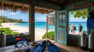 dive and snorkel shop on Maui